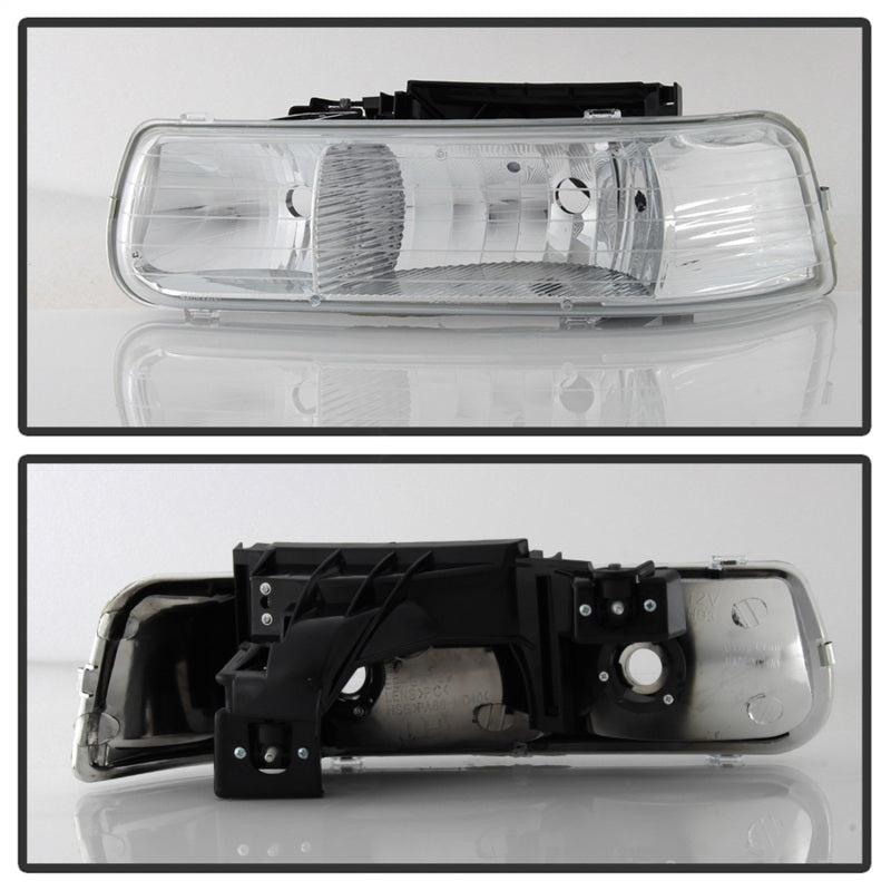 SPYDER Xtune Chevy TahOE 00-06 Amber Crystal Headlights Chrome HD-JH-CSIL99-C 5064264 5064264 Photo - Unmounted