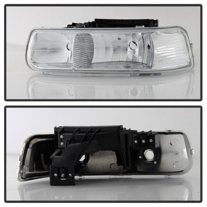 SPYDER Xtune Chevy TahOE 00-06 Amber Crystal Headlights Chrome HD-JH-CSIL99-C 5064264 5064264 Photo - Unmounted