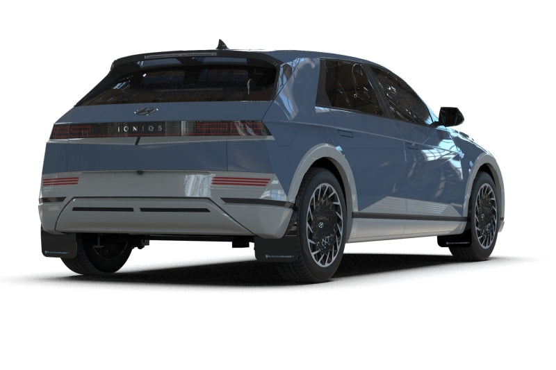 Rally Armor 2025 Hyundai Ioniq 5 PE Black UR Mud Flap w/ Performance Blue Logo MF137-UR-BLK-PBL MF137-UR-BLK-PBL User 1
