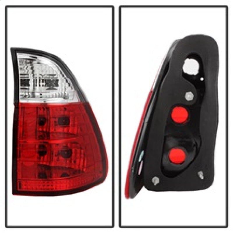 Spyder BMW E53 X5 00-06 4PCS Euro Style Tail Lights- Red Clear ALT-YD-BE5300-RC 5000835 5000835 Photo - Unmounted