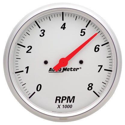 Autometer Gauge, Tachometer, 5", 8k Rpm, In-Dash, Arctic White 1399 Photo - Primary
