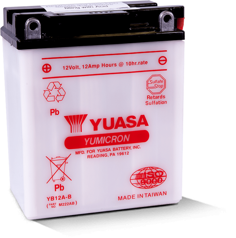 Yuasa Battery Yuasa Yb12A-B Yuasa Battery YUAM222AB