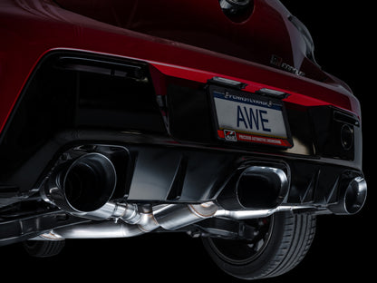 AWE Tuning 2023+ Toyota GR Corolla Touring Edition Exhaust - Diamond Black Tips 3015-53472 3015-53472 Photo - Mounted