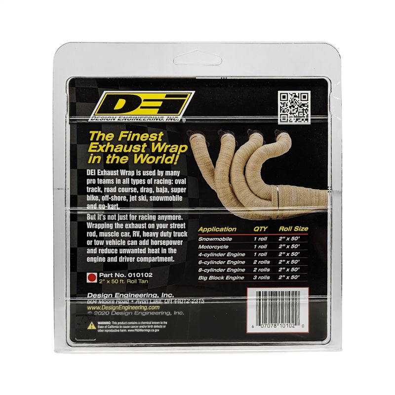 DEI Exhaust Wrap 2in x 50ft - Tan 10102 10102 Photo - Unmounted
