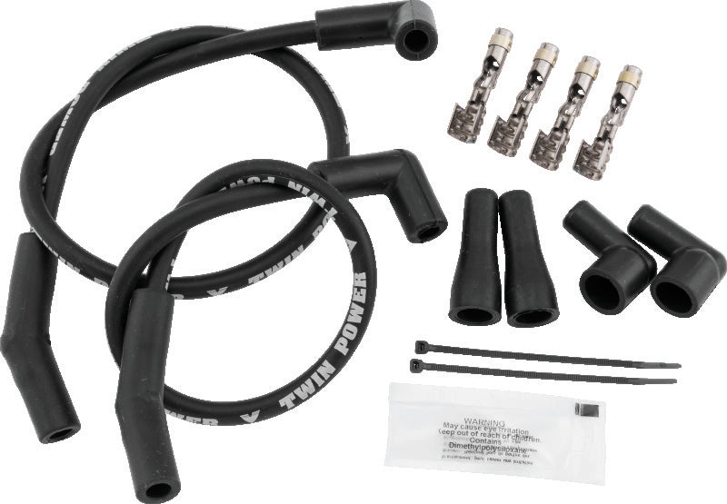 TwinPower Twin Power Universal Custom Fit Black Ignition Wire Set 110116 110116 Photo - Primary