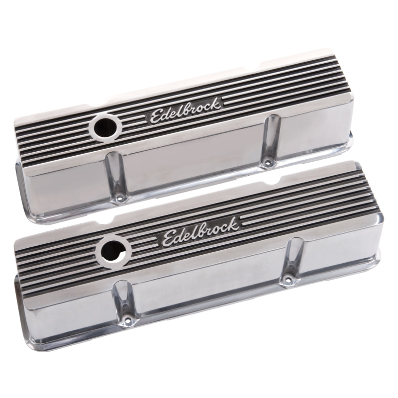 Edelbrock Valve Cover, Elite II Series, Chevrolet, 1959-1986 262-400 CID V8 4263 Photo - out of package