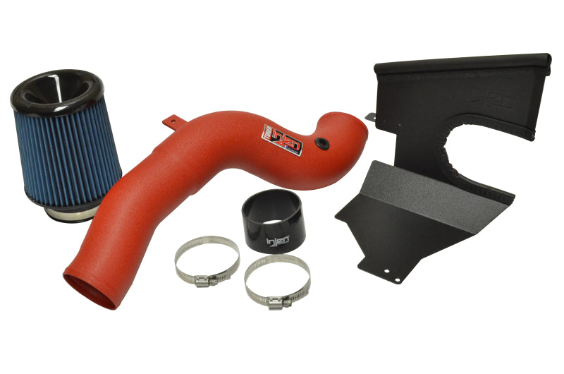 Injen 16-17 Ford Focus RS Wrinkle Red Cold Air Intake SP9003WR Photo - out of package