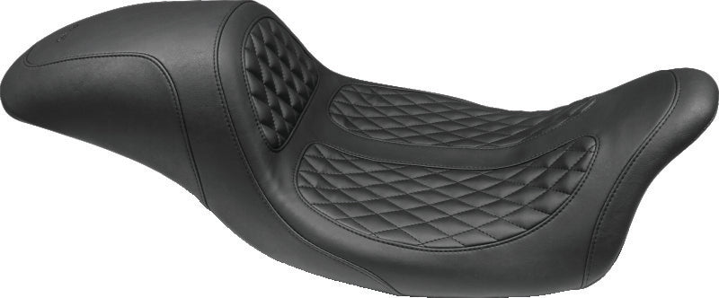 Mustang Motorcycle Mustang 08-21 Harley Electra Glide,Rd Glide,Rd King ,Str Glide Hightail Fastback 1PC Seat - Black 75947 75947 Photo - Primary