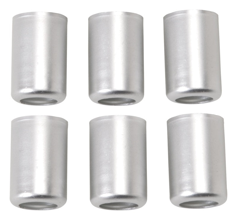 Russell Replacement Crimp Collars #10 Clear Anodized Qty of 6 610383 Photo - Primary