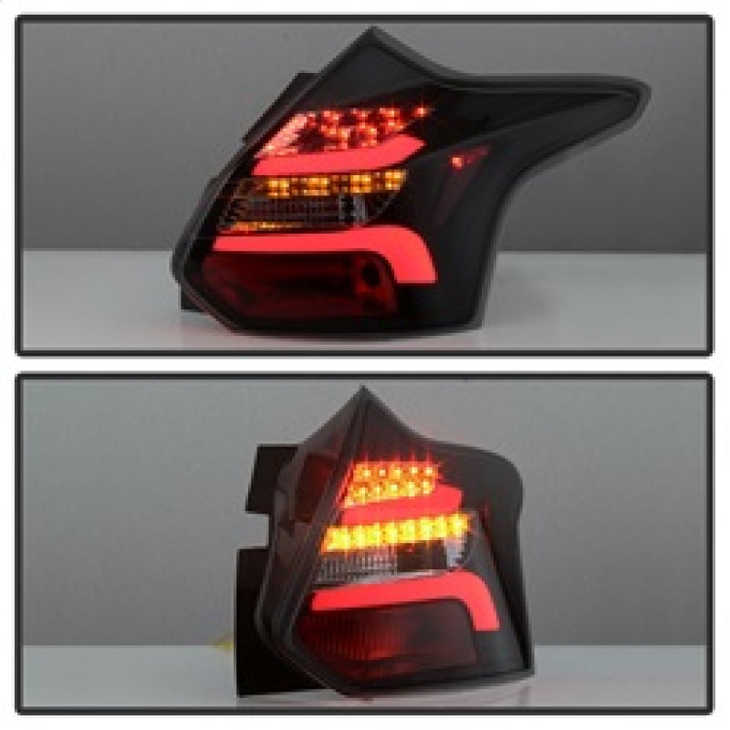 Spyder 12-14 Ford Focus 5DR LED Tail Lights - Black Smoke (ALT-YD-FF12-LED-BSM) 5085146 5085146 Photo - Unmounted