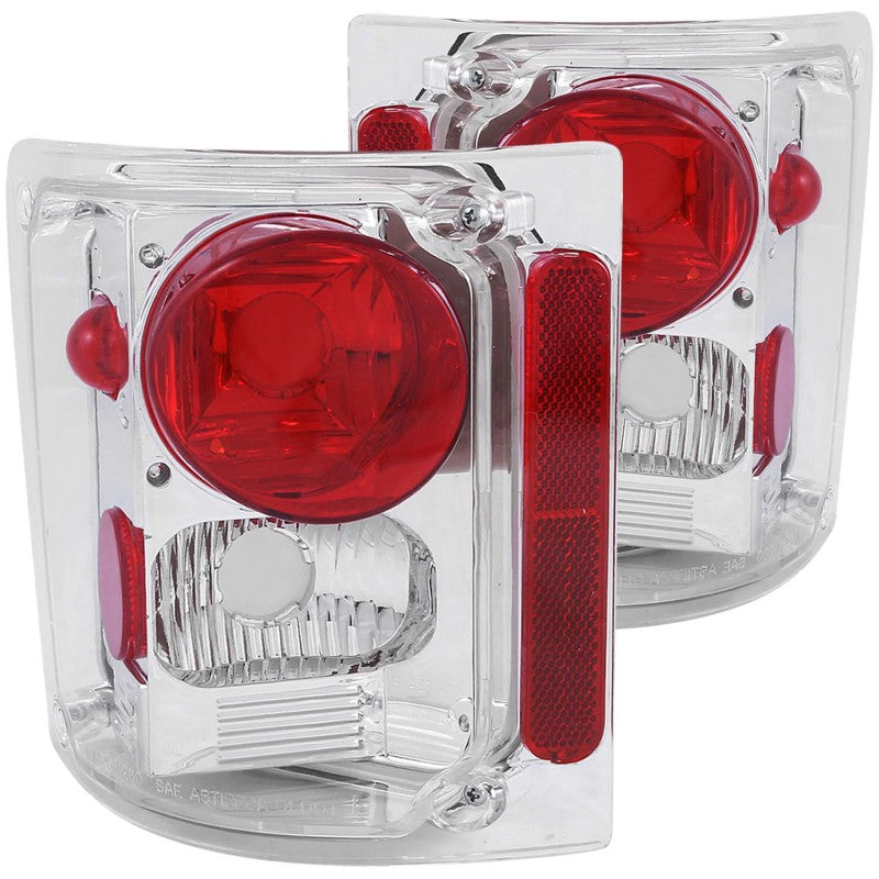 Anzo 1973-1987 Chevrolet C 10 Taillights Chrome 211014 Photo - Primary