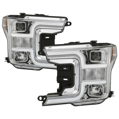 Spyder Signature Ford F150 18-19 (Halogen Model) Projector Headlights - Chrome (PRO-YD-FF15018-LB-C) 5086617 5086617 Photo - Primary