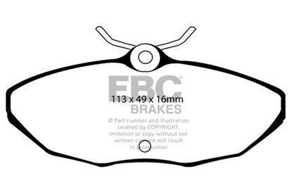 EBC Disc Brake Pad Set DP31221/2C Photo - Primary