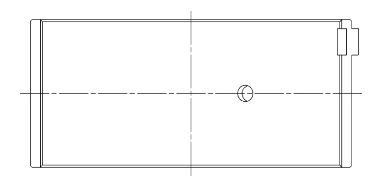 ACL Peugeot EW7 / EW10 / EW12 / EU7 Standard Size Race Series Rod Bearing Set 4B7736H-STD 4B7736H-STD Technical Drawing