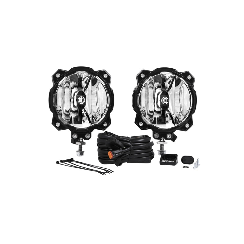 KC HiLiTES 6in. Pro6 Gravity LED Light 20w Single Mount Wide-40 Beam (Pair Pack System) 91305 91305 Photo - Primary
