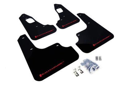 Rally Armor 08+ EVO X UR Mud flap Red logo MF10-UR-BLK/RD Photo - Primary