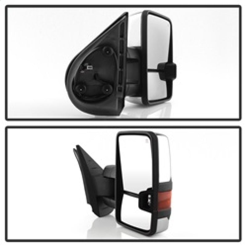 SPYDER xTune Chevy Silverado 07-13 Heated Amber LED Signal Mirrors Chrome MIR-CSIL07S-G3C-PWH-AM-SET 9936760 9936760 Photo - Unmounted