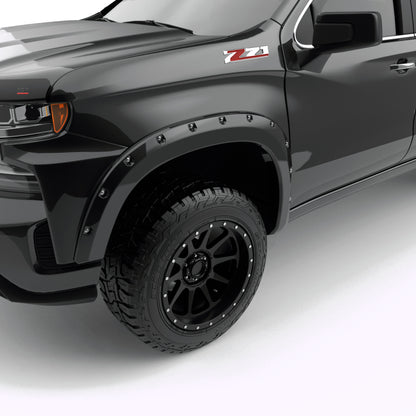 EGR 2023+ Chevrolet Silverado 1500 Bolt-On Look Fender Flares - Black (Set of4) 791654-GBA 791654-GBA Photo - Close Up