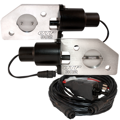 QTP 12-13 Ford Mustang Boss 302 Bolt-On QTEC Electric Cutout Valve - Single QTEC302 QTEC302 Photo - Primary