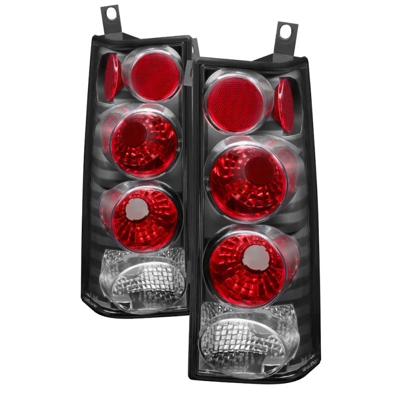 SPYDER xTune Chevy Express Van 03-08 / GMC Savana 03-08 Euro Style Tail Lights -Black ALT-JH-CEXP03-BK 9036538 9036538 Photo - Primary