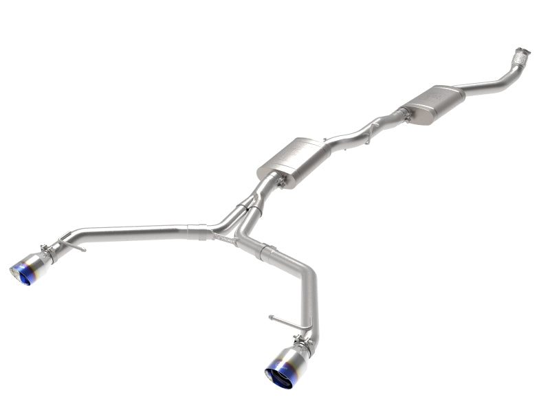 aFe MACH Force-Xp 13-16 Audi Allroad L4 SS Cat-Back Exhaust w/ Blue Flame Tips 49-36438-L 49-36438-L Photo - Primary