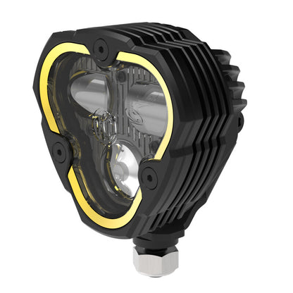 KC HiLiTES FLEX ERA 3 Dual Mode SAE Fog Light - Single Light Master Kit (w/Clear + Yellow Lens) 1284 1284 User 2