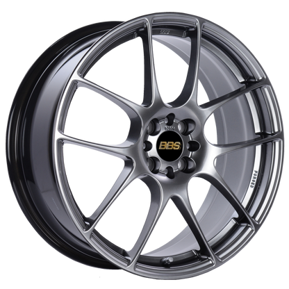 BBS RF 18x7.5 4x100 ET48 Diamond Black Wheel -70mm PFS/Clip Required RF509DBK RF509DBK Photo - Primary