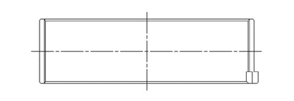 ACL Race Series Rod Bearings Subaru 4 EJ20/EJ22/EJ25 Size: .025 4B8296H-.025 Technical Drawing