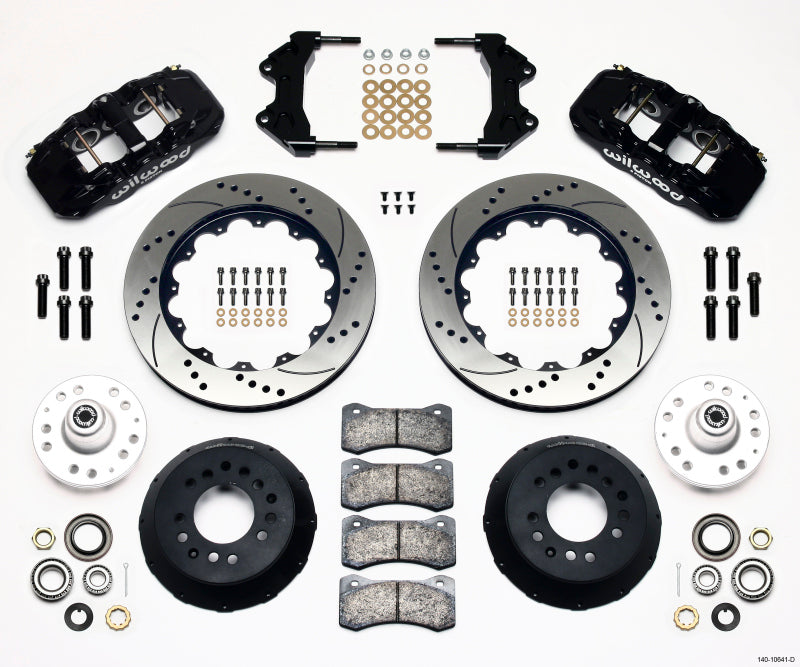 Wilwood AERO6 Front Hub Kit 14.00 Drilled WWE ProSpindle 140-10641-D 140-10641-D Photo - Primary