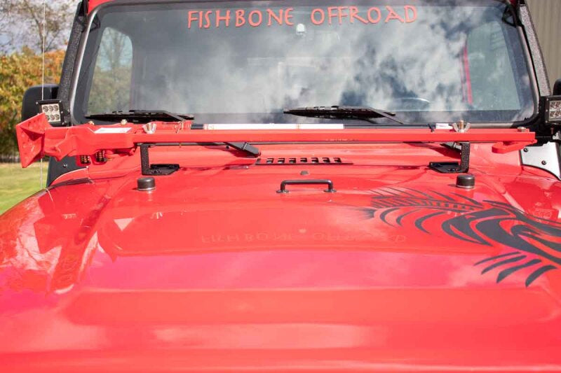 Fishbone Offroad 97-06 Jeep Wrangler TJ Hi- Lift Jack Mount FB21313 FB21313 Photo - lifestyle view