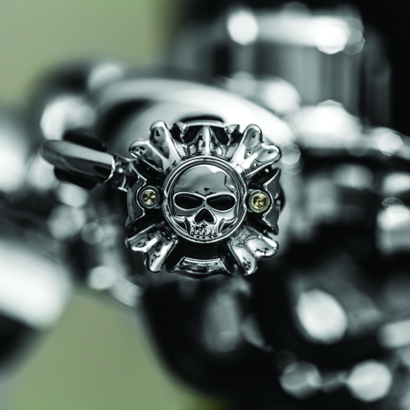 Kuryakyn Replacement Zombie Grip Emblems With Throttle Boss Chrome 6278 6278 User 1