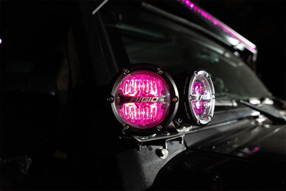 Rigid Industries 360-Series 4in LED Off-Road Drive Beam - RGBW (Pair) 36401 36401 Photo - Mounted