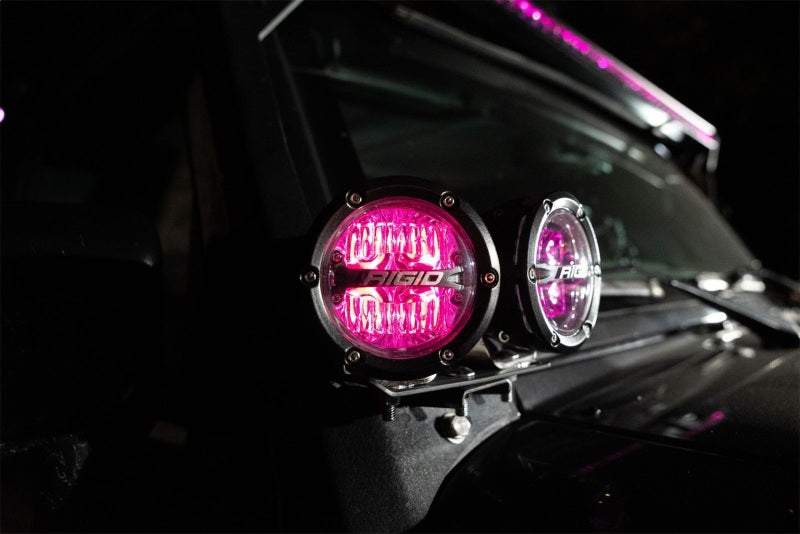 Rigid Industries 360-Series 4in LED Off-Road Drive Beam - RGBW (Pair) 36401 36401 Photo - Mounted