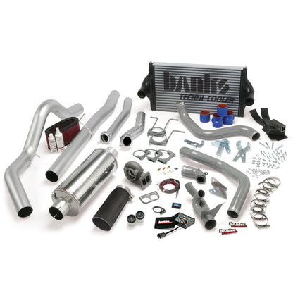 Banks Power 94-97 Ford 7.3L CCLB Auto PowerPack System - SS Single Exhaust w/ Black Tip 46356-B 46356-B Photo - Primary