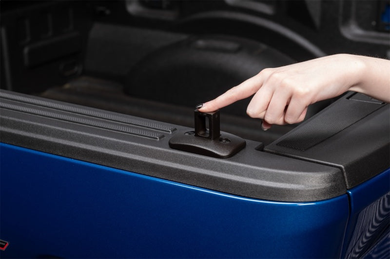 Putco Black Push-Up Tie Downs - for Full-Size Truck w/ Stake Pocket Mounts (Excl 2014+ GM) 99901B 99901B Photo - Mounted
