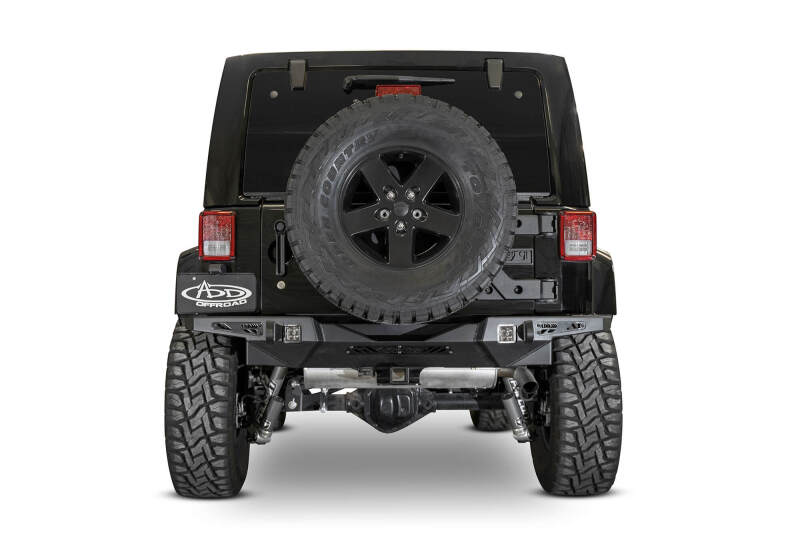 Addictive Desert Designs 17-18 Jeep JK Stealth Fighter HD Rear Bumper R951271280103 R951271280103 Photo - Mounted