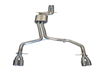 AWE Tuning Audi B8 / B8.5 S4 3.0T Track Edition Exhaust - Chrome Silver Tips (90mm) 3020-42020 3020-42020 Photo - Primary