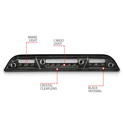 ANZO 15-20 Ford F-250 - F-550 LED Third Brake Light - Black Housing/Clear Lens 531111 531111 User 3