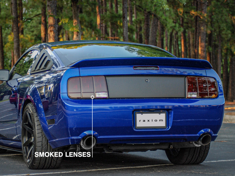 Raxiom 05-09 Ford Mustang Tail Lights- Black Housing (Smoked Lens) 49066 49066 Photo - Close Up