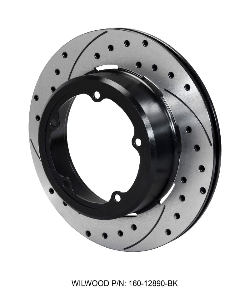 Wilwood Rotor-1.91in Offset-SRP-BLK-Drill-RH 12.19 x .810 - 5 x 5.75in Floater 160-12890-BK 160-12890-BK Photo - Primary