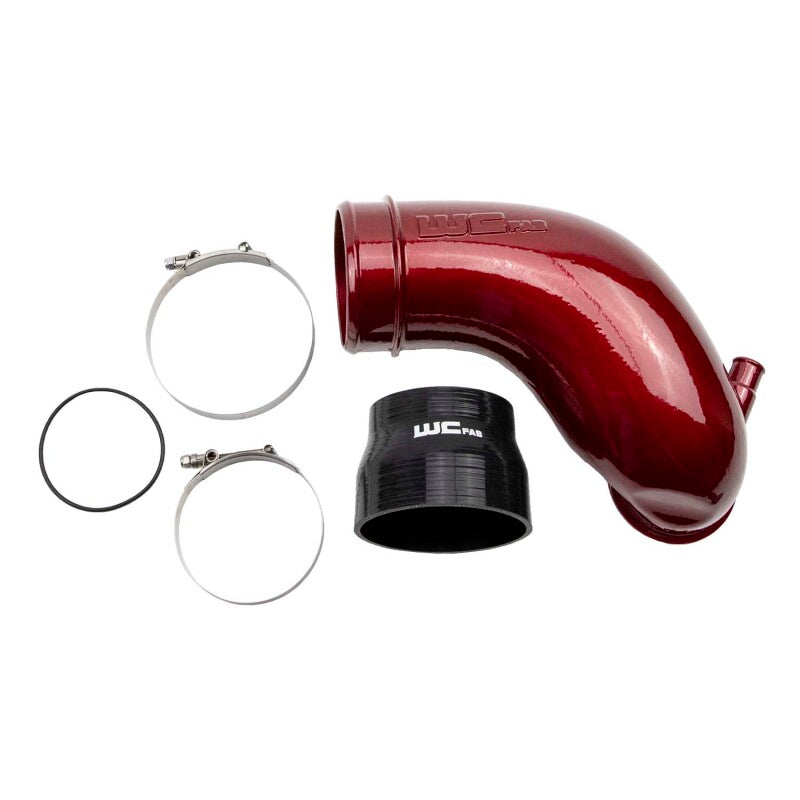 Wehrli 06-10 Chevrolet 6.6L LBZ/LMM Duramax 3.5in Intake Horn - WCFab Red WCF100412-RED WCF100412-RED Photo - Primary