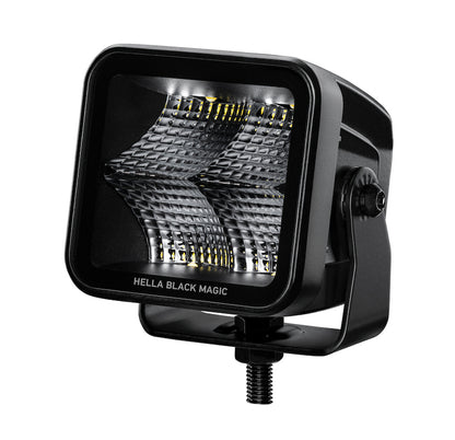 Hella Universal Black Magic 3.2in L.E.D. Cube Kit - Flood Beam (Short Range) 358176811 358176811 Photo - Primary