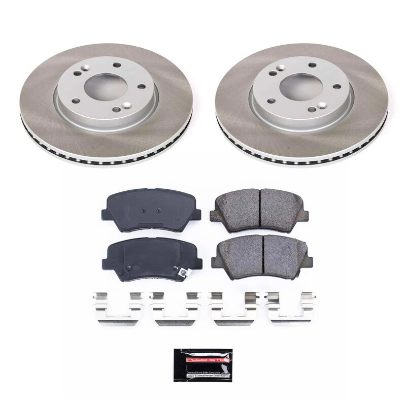 PowerStop Power Stop 14-16 Kia Forte5 Front Semi-Coated Rotor Kit SC6503 SC6503 Photo - Primary