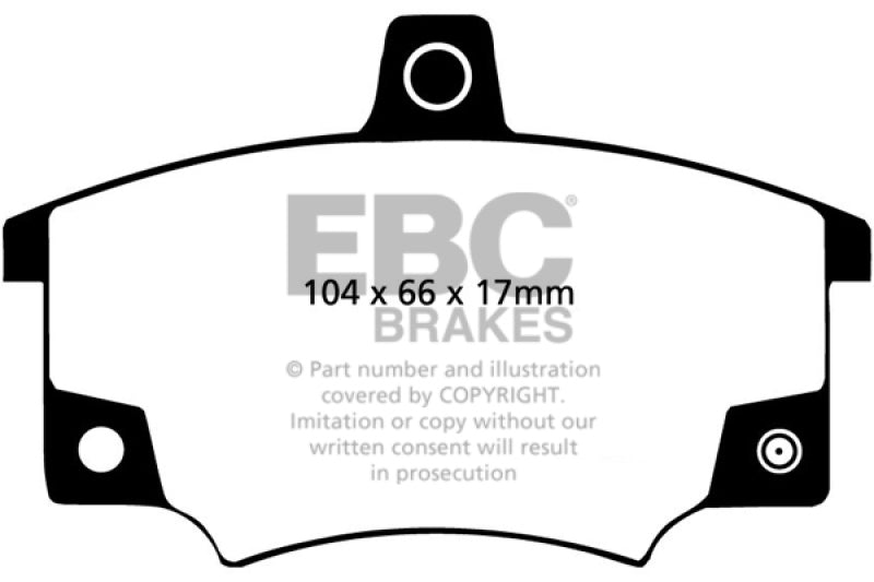 EBC 83 Fiat 124 Spider 2 Greenstuff Front Brake Pads DP2420/2 DP2420/2 Photo - Primary