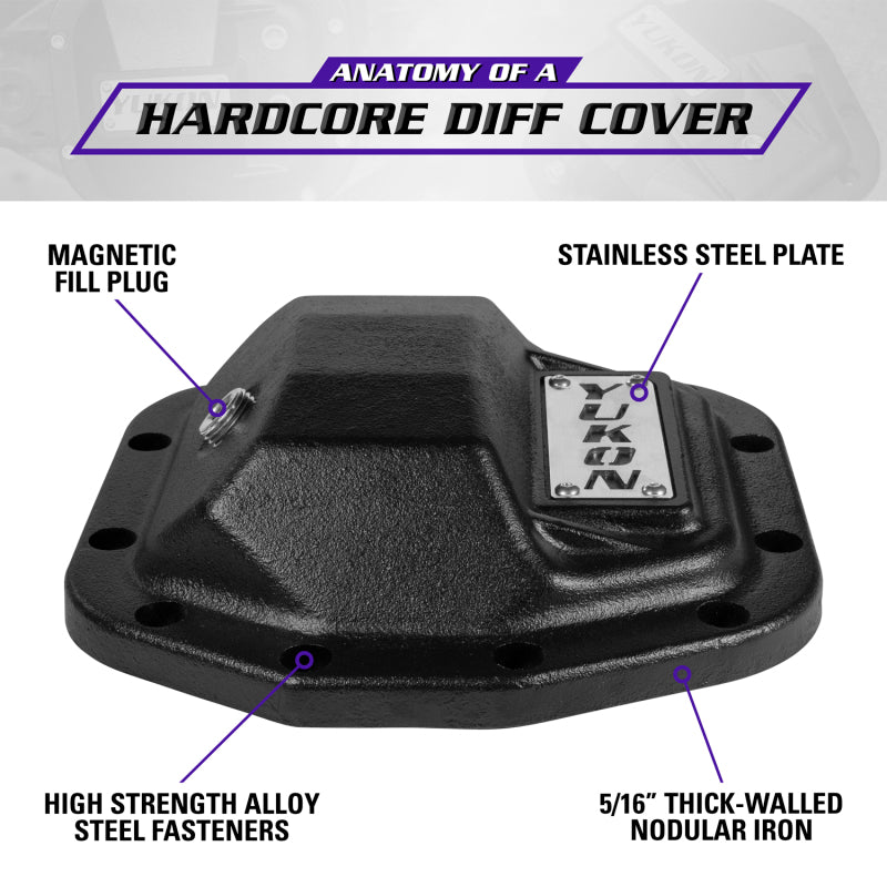 Yukon Gear & Axle Yukon Hardcore Nodular Iron Cover for 2018 Jeep Wrangler JL Rear Dana 35 YHCC-D35JL YHCC-D35JL Brochure - A general brochure describing a brand, company, product line.  If brochure in question is for a specific product, use code PDB.