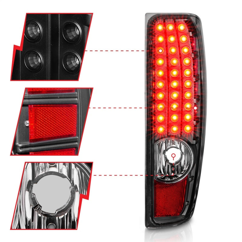 Anzo 04-10 Chevy Colorado LED Tailights G2 - Black 311385 311385 Photo - Unmounted