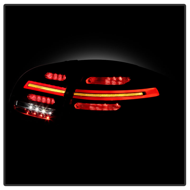 Spyder Porsche Cayenne 958 11-14 LED Tail Lights - Sequential Signal - Black 5086853 5086853 User 5
