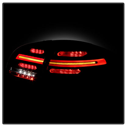 Spyder Porsche Cayenne 958 11-14 LED Tail Lights - Sequential Signal - Black 5086853 5086853 User 5