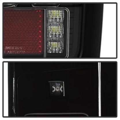 Spyder 07-16 Jeep Wrangler Version 2 Light Bar LED Tail Lights - Black (ALT-YD-JWA07V2-LBLED-BK) 5084774 5084774 Photo - Unmounted