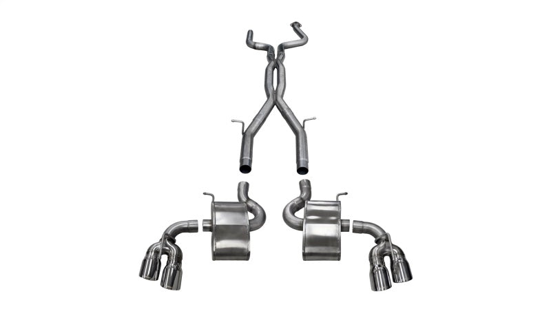 Corsa Performance 16-19 Chevrolet Camaro SS, ZL1 2.75" Dual Rear Exit Catback Exhaust 14770 Photo - Primary